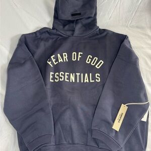 Essentials Fear of God (Marine) Sweatshirt with Logo Patch Size XL #77